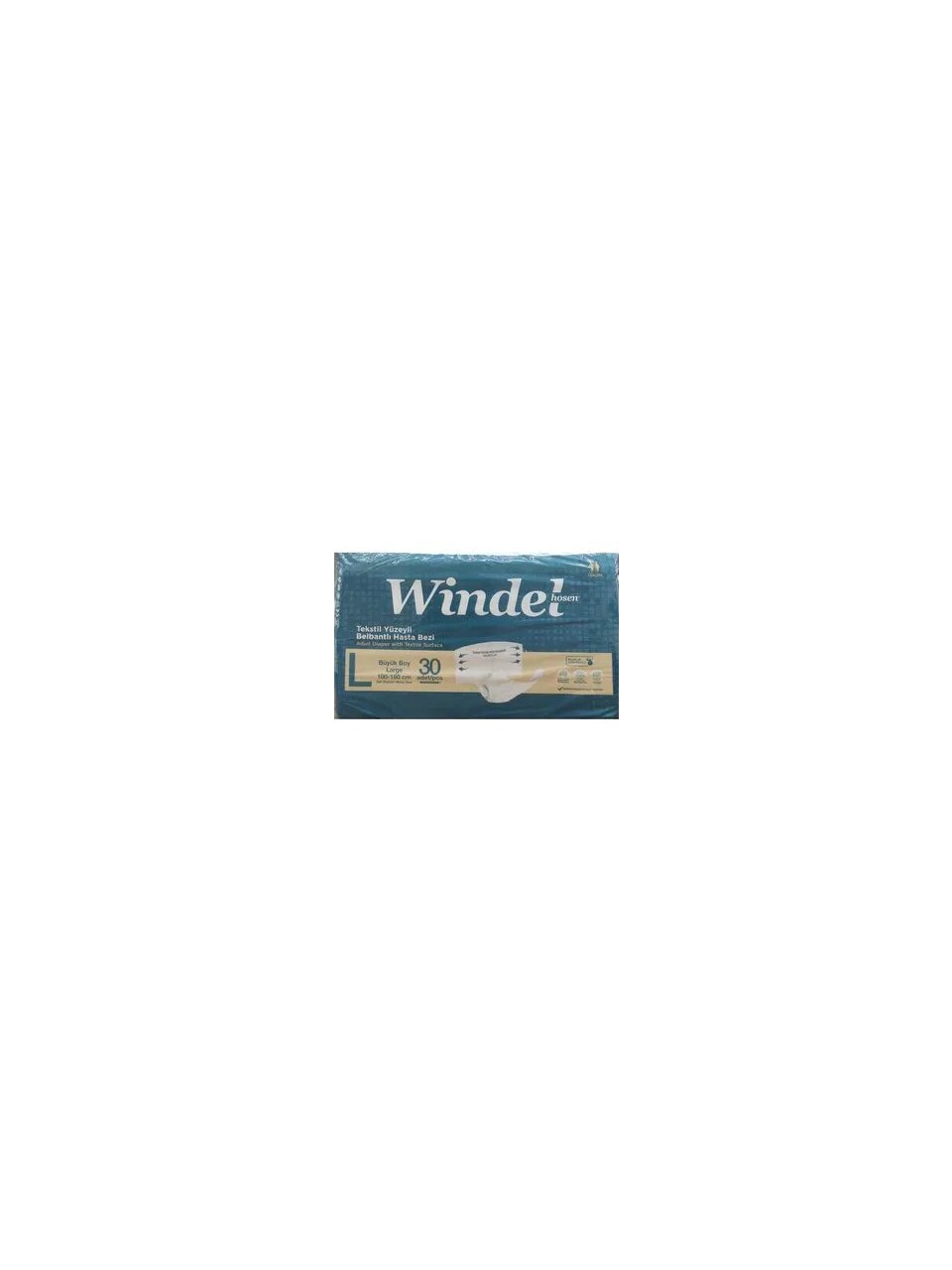 Windel Hosen Bel Bantlı Hasta Bezi Large