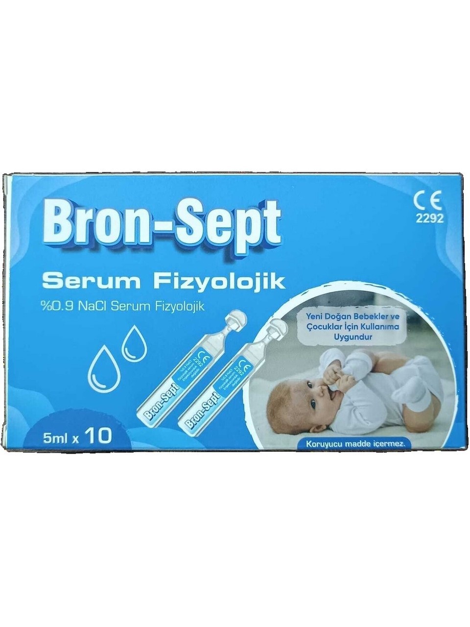 Bron-sept Serum Fizyolojik 5 ML 10 Flakon