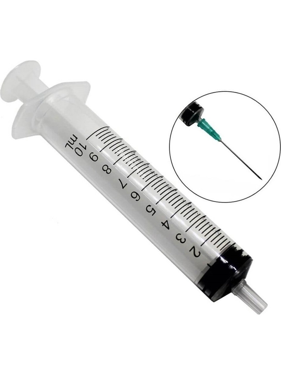 Ayset Enjektör Yeşil İğneli Steril 10 cc Şırınga 38mm 21G