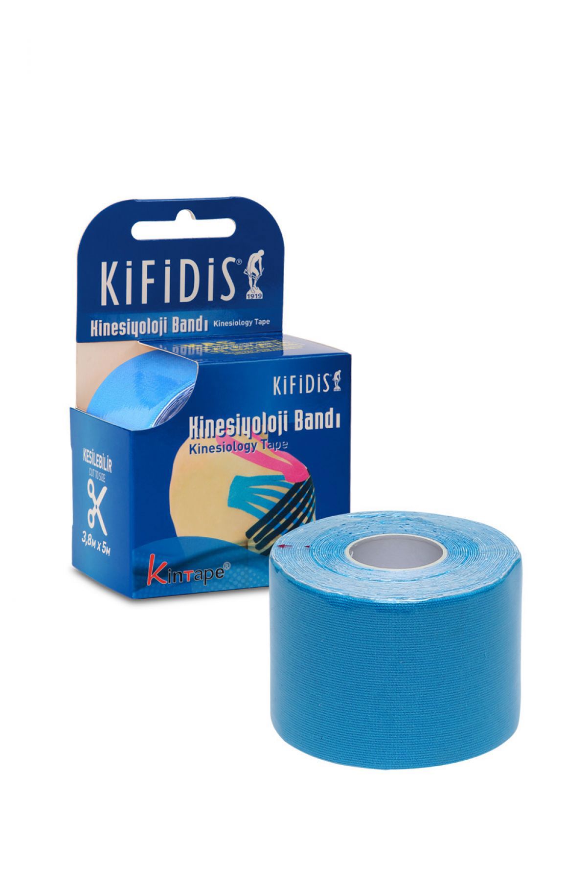 Kifidis Kinesio Ağrı Bandı 3.8CM X 5M Bej / Beige