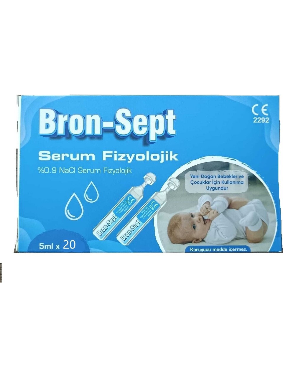 Bron-sept Serum Fizyolojik 5 ML 20 Flakon