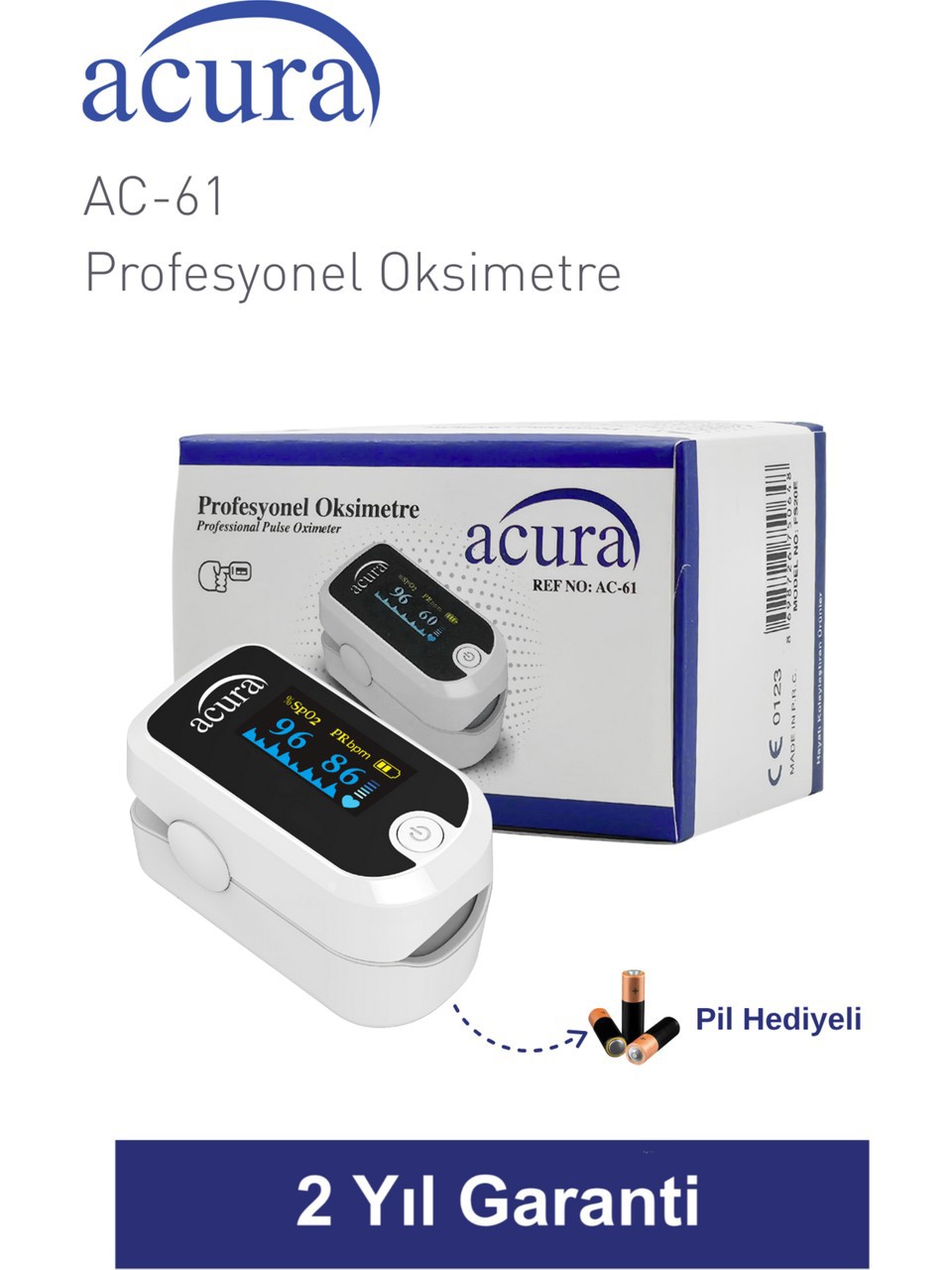 Acura Profesyonel Pulse Oksimetre