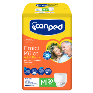 Canped Medium Hasta Bezi 30 Adet Emici Külot M Beden