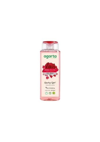 Agarta Doğal AHA Gül Duş Jeli 400 ml
