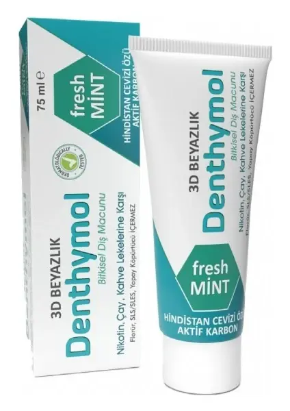 Denthymol Bitkisel Dis Mac 3D Beyazlik 75 ML