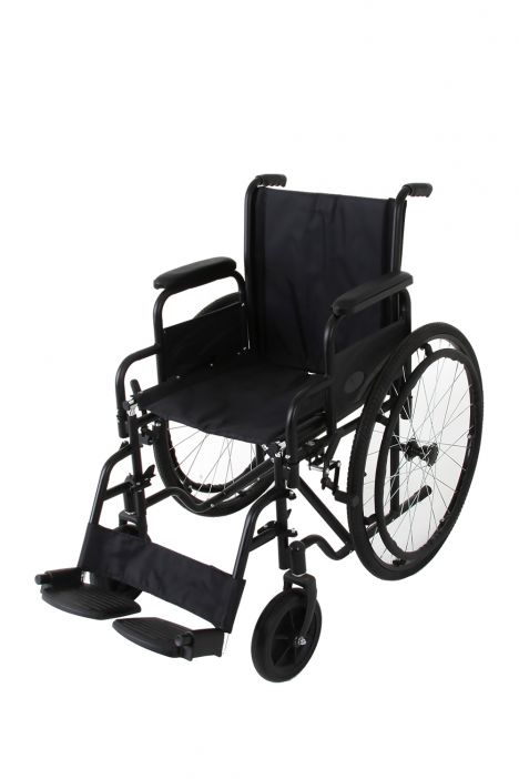 KY903-46 Kifidis Ayak-kolçakları Çıkarılabilen Malül Arabası Siyah / Black